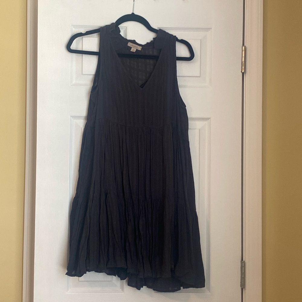 Dark grey flowy dress
